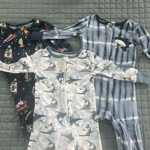Kids headquarters 3 piece set 18 months pajama footless